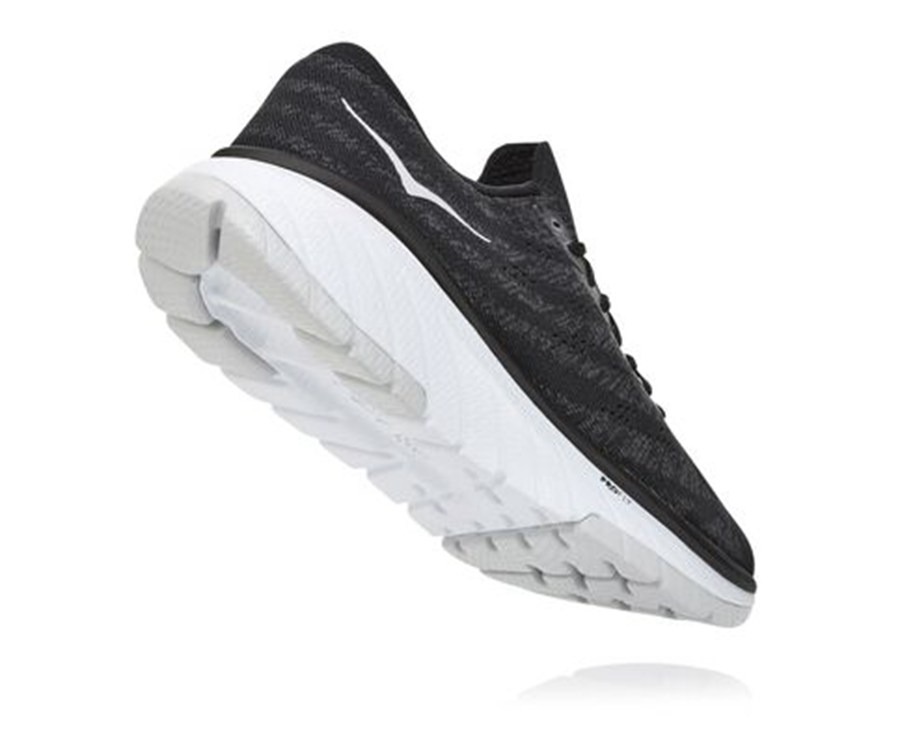 Hoka Australia One One Cavu 3 - Mens Running Shoes Black/White - AKDXZ-1869